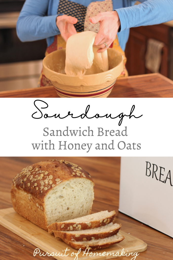 Sourdough Sandwich bread pin for pinterest