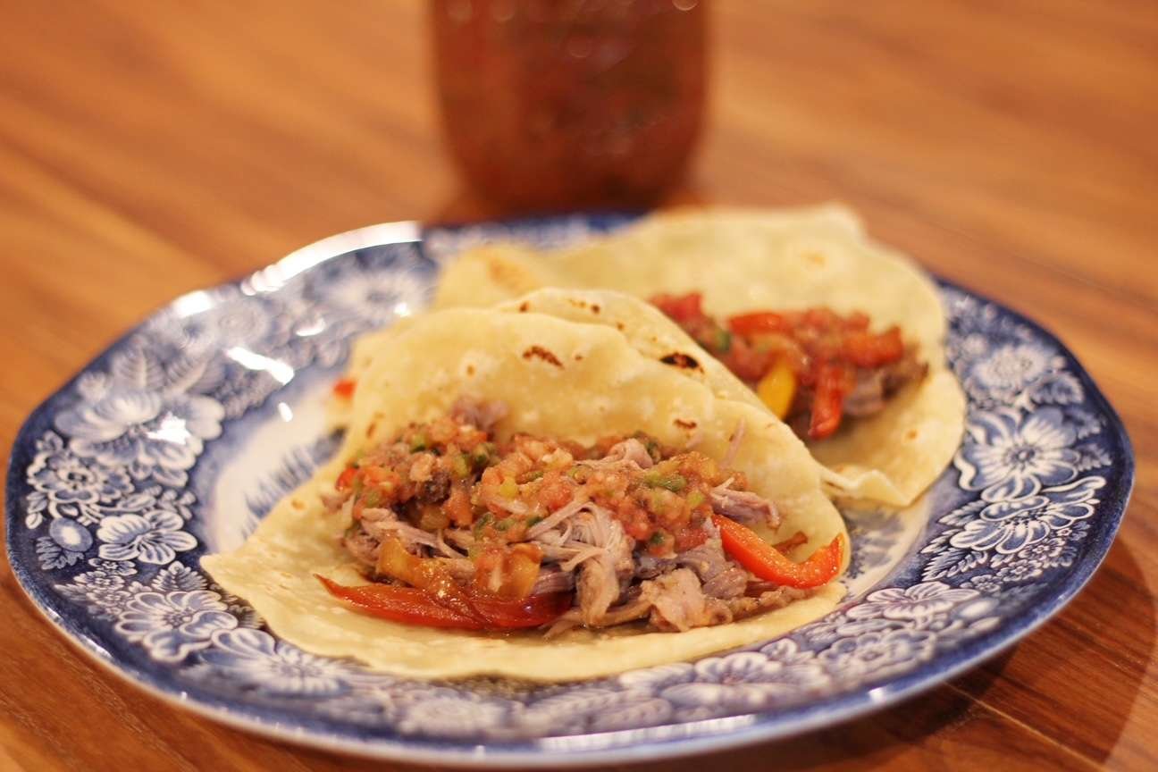 Pork Tacos on plate