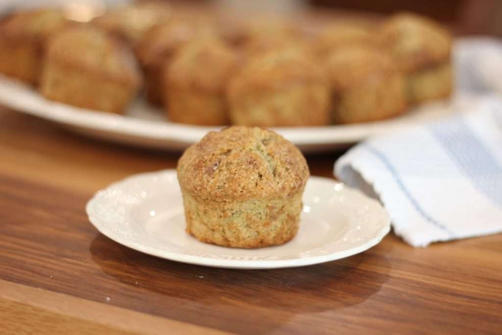 Sourdough Zucchini Muffin on plate