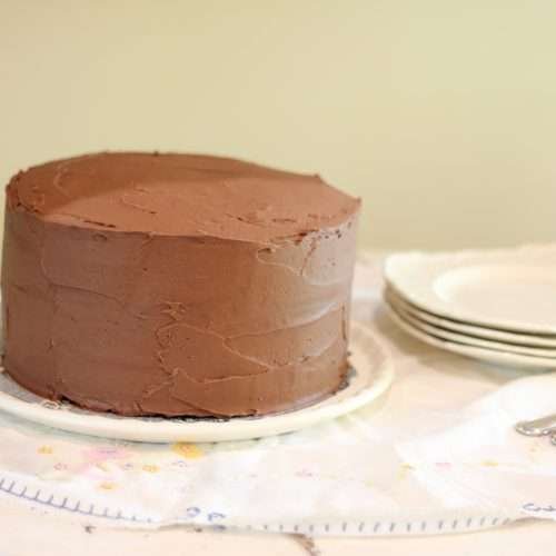 chocolate frosted cake