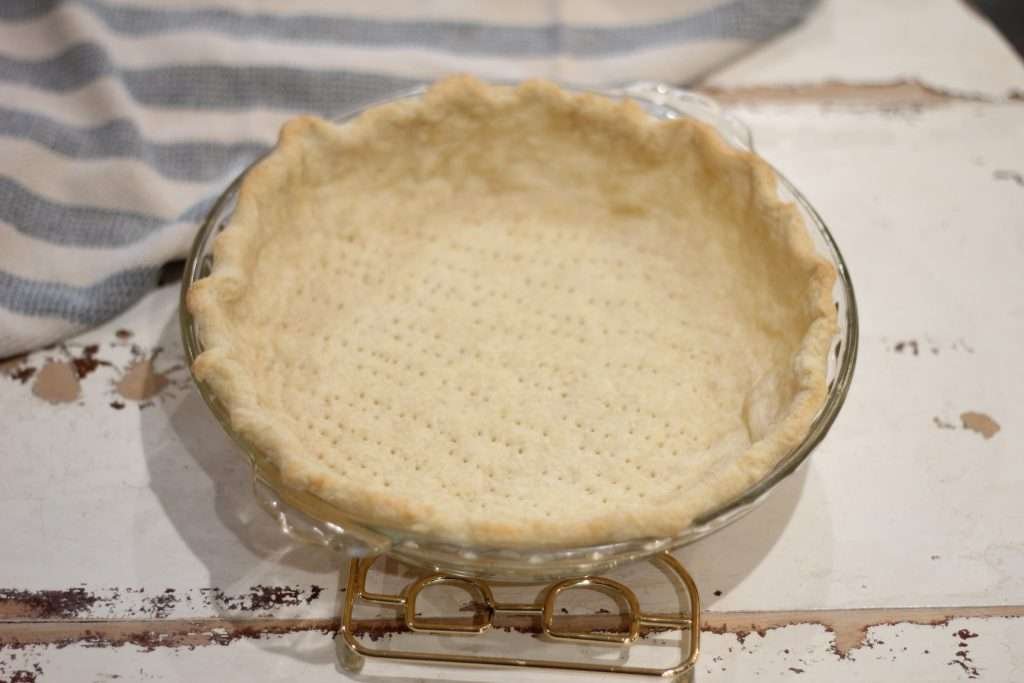 Blind baked pie crust