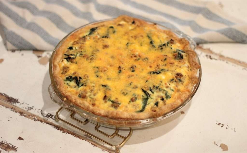 sausage spinach quiche