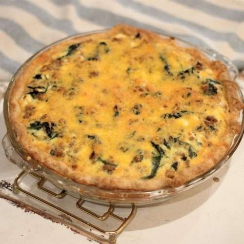 sausage spinach quiche