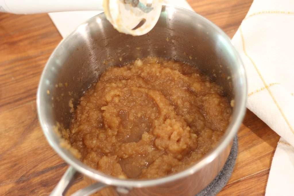 Homemade Applesauce in pot